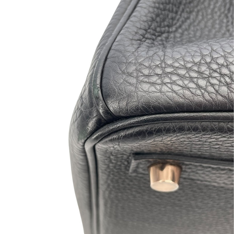 エルメス HERMES バーキン30 D刻 ブラック GD金具 トゴ レディース ハンドバッグ
