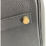 エルメス HERMES バーキン35 □H刻 ブラック　GD金具 トゴ レディース ハンドバッグ