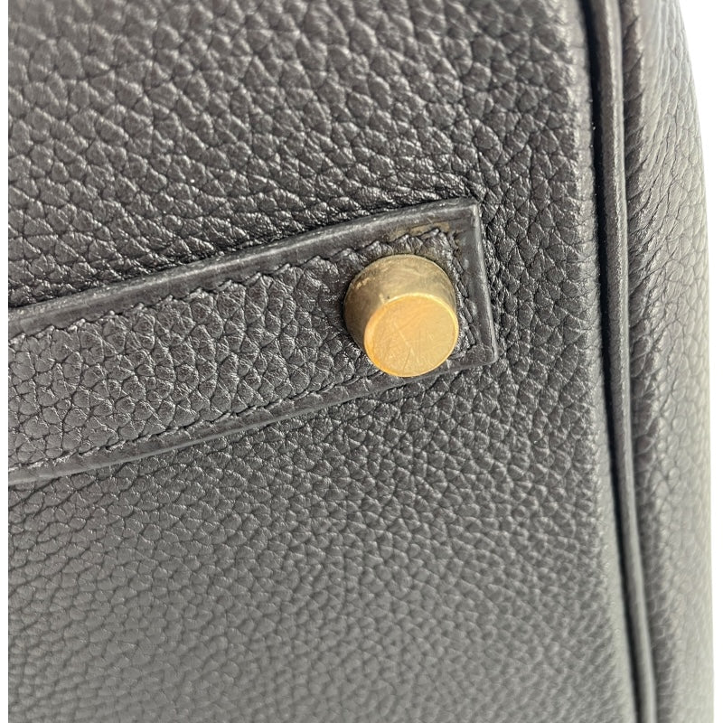 エルメス HERMES バーキン35 □H刻 ブラック　GD金具 トゴ レディース ハンドバッグ