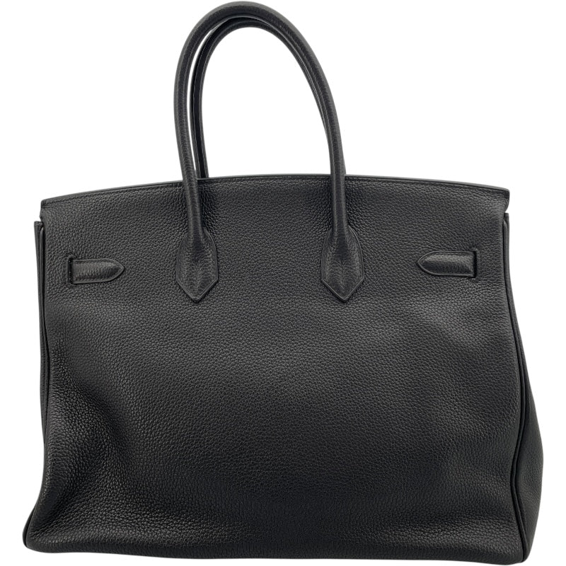 エルメス HERMES バーキン35 □H刻 ブラック　GD金具 トゴ レディース ハンドバッグ