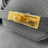 エルメス HERMES バーキン35 □H刻 ブラック　GD金具 トゴ レディース ハンドバッグ
