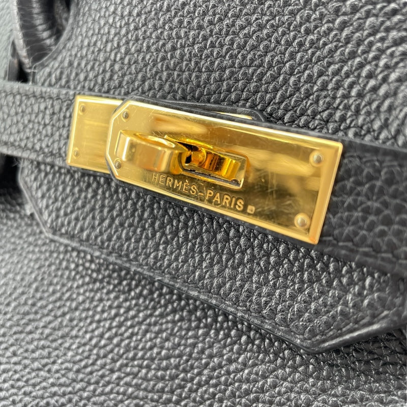 エルメス HERMES バーキン35 □H刻 ブラック　GD金具 トゴ レディース ハンドバッグ