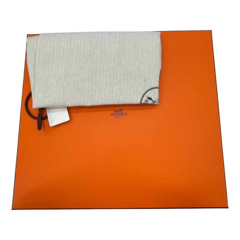 エルメス HERMES エールバッグジップPM Z刻 ダークブラウン SV金具 トワル/レザー レディース ハンドバッグ