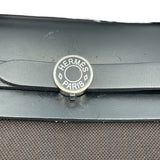 エルメス HERMES エールバッグジップPM Z刻 ダークブラウン SV金具 トワル/レザー レディース ハンドバッグ