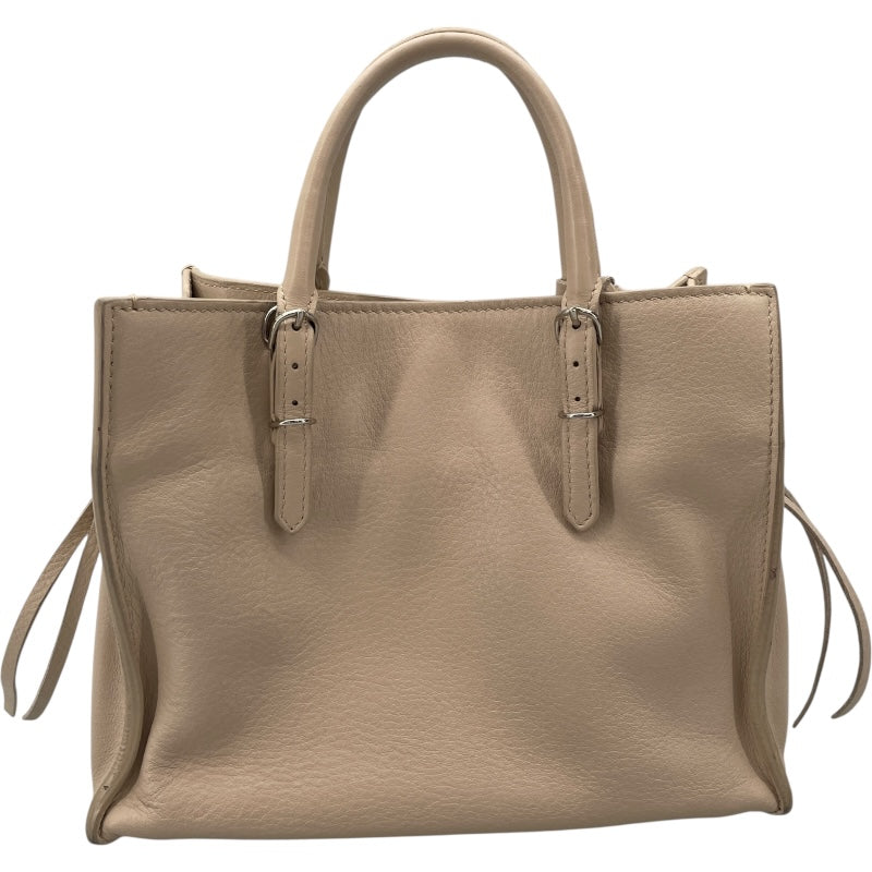 バレンシアガ BALENCIAGA ペーパーミニ 357333 ベージュ レザー レディース ショルダーバッグ