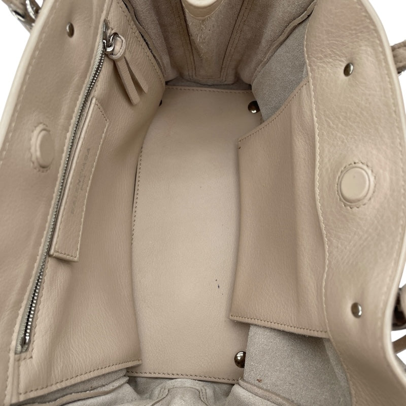 バレンシアガ BALENCIAGA ペーパーミニ 357333 ベージュ レザー レディース ショルダーバッグ