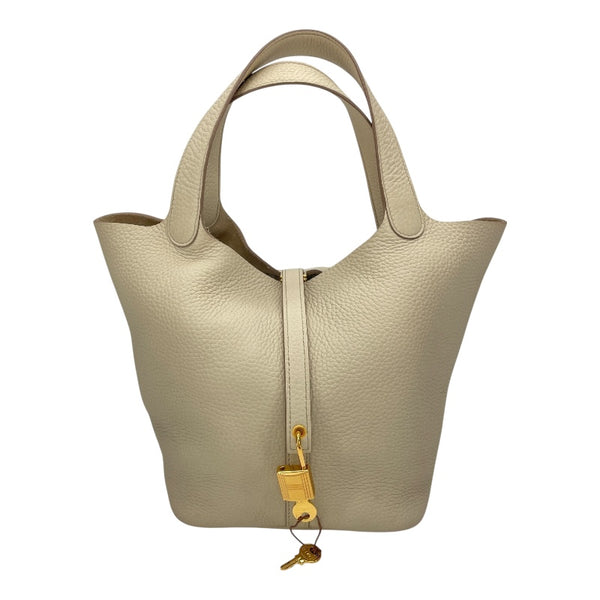 エルメス HERMES ピコタンロックMM B刻 べトン GD金具 トリヨンクレマンス レディース ハンドバッグ