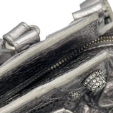 バレンシアガ BALENCIAGA ネオカゴールXS 700940 シルバー レザー レディース ハンドバッグ