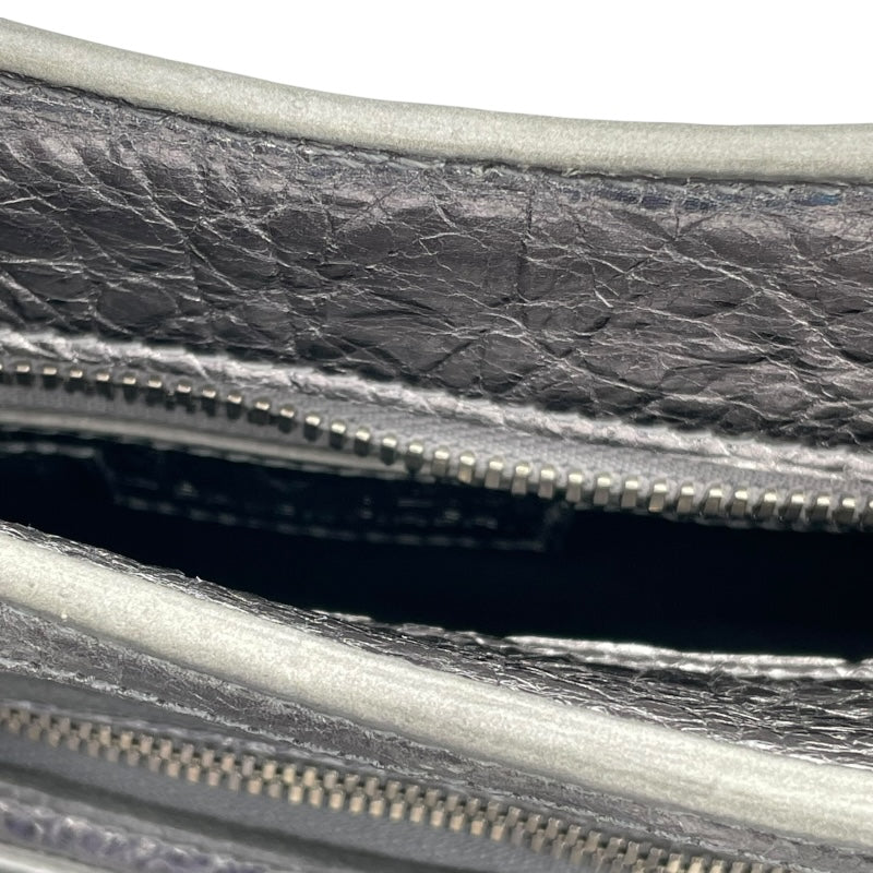 バレンシアガ BALENCIAGA ネオカゴールXS 700940 シルバー レザー レディース ハンドバッグ