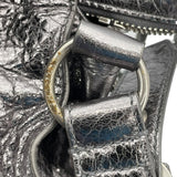 バレンシアガ BALENCIAGA ネオカゴールXS 700940 シルバー レザー レディース ハンドバッグ
