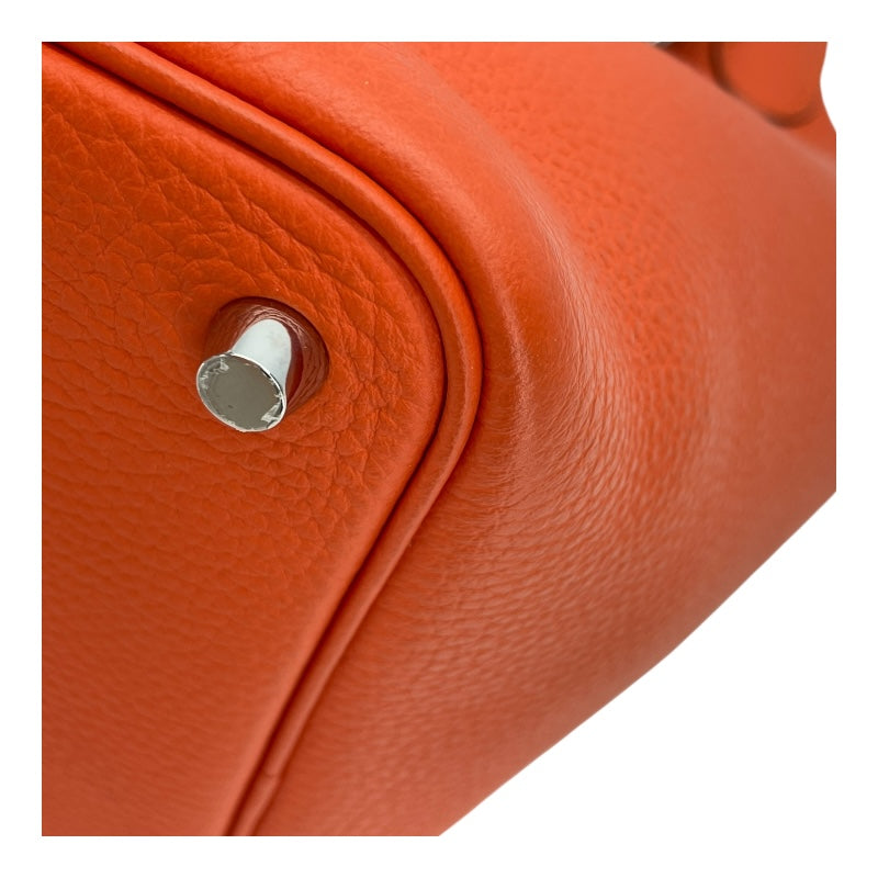 エルメス HERMES ピコタンロックPM Y刻 オレンジ SV金具 トリヨン レディース ハンドバッグ