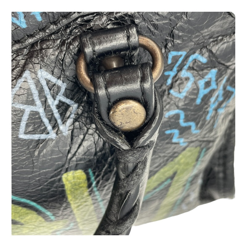 バレンシアガ BALENCIAGA クラシック・ナノシティ 505555 ブラック レザー レディース ハンドバッグ