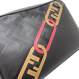フェンディ FENDI カメラケース ミディアム 7M0286 ブラック シルバー金具 レザー メンズ ショルダーバッグ
