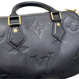 ルイ・ヴィトン LOUIS VUITTON スピーディバンドリエール25 M58951 ブラック レザー　 レディース ハンドバッグ