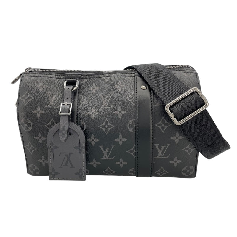 ルイ・ヴィトン LOUIS VUITTON シティ・キーポル M45936 ブラック モノグラム・エクリプス キャンバス メンズ ショルダーバッグ