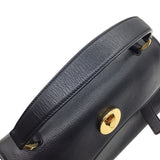 サンローラン SAINT LAURENT ミューズトゥ MUSE TWO 368229 ブラック×GD金具 レザー レディース ハンドバッグ