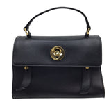 サンローラン SAINT LAURENT ミューズトゥ MUSE TWO 368229 ブラック×GD金具 レザー レディース ハンドバッグ
