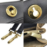 サンローラン SAINT LAURENT ミューズトゥ MUSE TWO 368229 ブラック×GD金具 レザー レディース ハンドバッグ