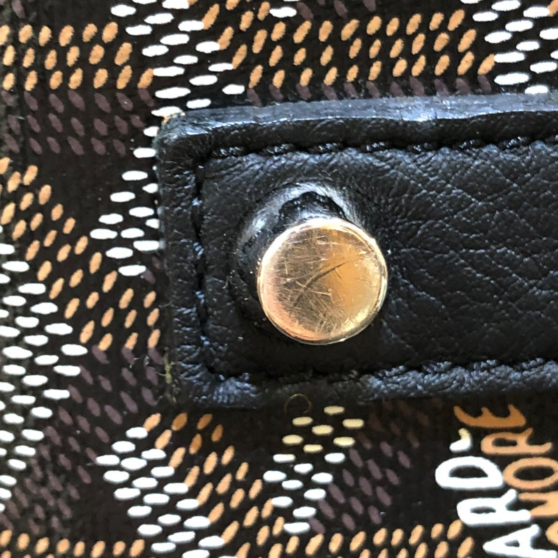 ゴヤール GOYARD サックヴォルテール ブラック ゴーヤルデインキャンバス ユニセックス トートバッグ