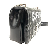 バーバリー BURBERRY ホースフェリープリント キルティングバッグ ブラック×SV金具 PVC レディース ショルダーバッグ