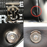バーバリー BURBERRY ホースフェリープリント キルティングバッグ ブラック×SV金具 PVC レディース ショルダーバッグ