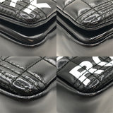 バーバリー BURBERRY ホースフェリープリント キルティングバッグ ブラック×SV金具 PVC レディース ショルダーバッグ