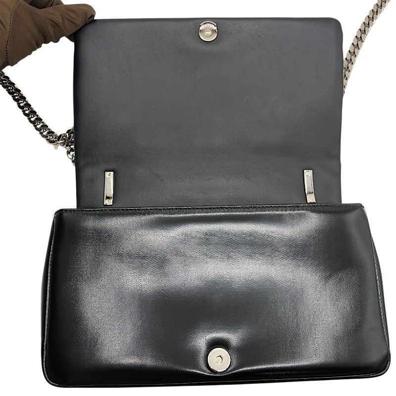 バーバリー BURBERRY ホースフェリープリント キルティングバッグ ブラック×SV金具 PVC レディース ショルダーバッグ