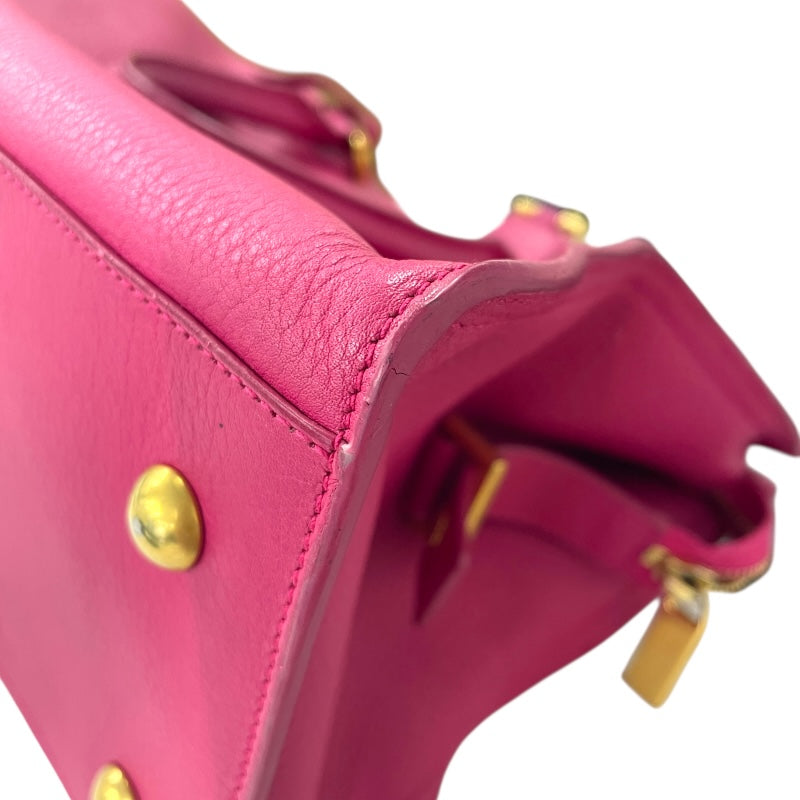 サンローラン SAINT LAURENT プチカバス 311210 ピンク レザー レディース ショルダーバッグ