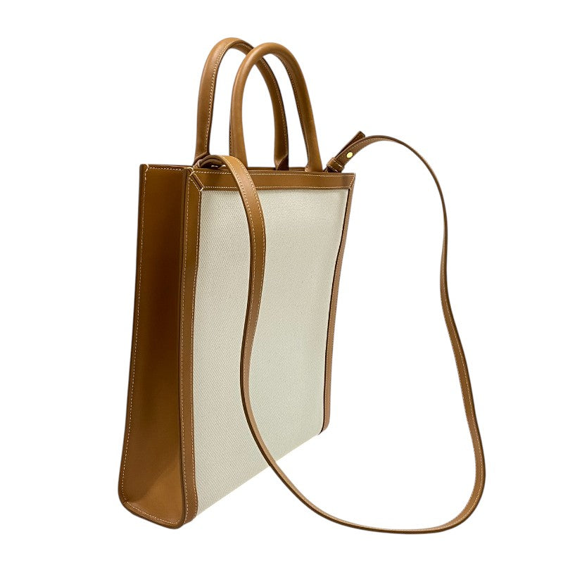 セリーヌ CELINE スモール バーティカルカバ 192082 ナチュラル×タン レディース トートバッグ ショルダーバッグ