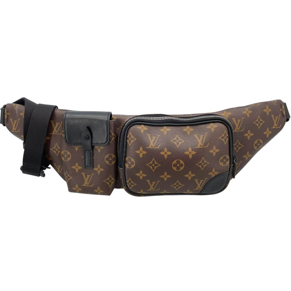 ルイ・ヴィトン LOUIS VUITTON クリストファー バムバッグ M45337 ブラウン モノグラムマカサー・キャンバス メンズ ウエストバッグ
