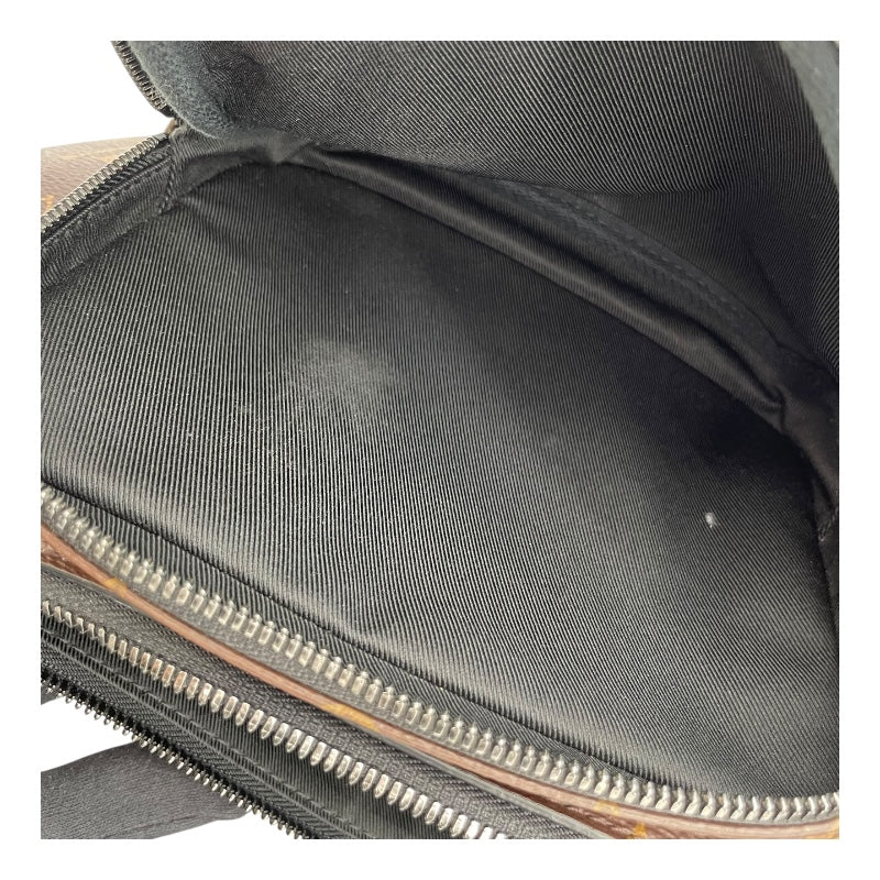 ルイ・ヴィトン LOUIS VUITTON クリストファー バムバッグ M45337 ブラウン モノグラムマカサー・キャンバス メンズ ウエストバッグ