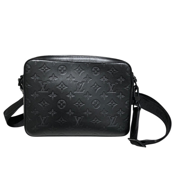 ルイ・ヴィトン LOUIS VUITTON デュオ・メッセンジャー M69827 ブラック モノグラム・シャドウ メンズ ショルダーバッグ