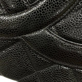 シャネル CHANEL 復刻トート A01804 6番台 ブラック シルバー金具 キャビアスキン レディース ハンドバッグ