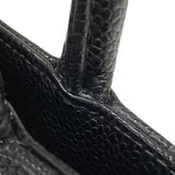 シャネル CHANEL 復刻トート A01804 6番台 ブラック シルバー金具 キャビアスキン レディース ハンドバッグ