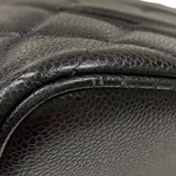 シャネル CHANEL 復刻トート A01804 6番台 ブラック シルバー金具 キャビアスキン レディース ハンドバッグ