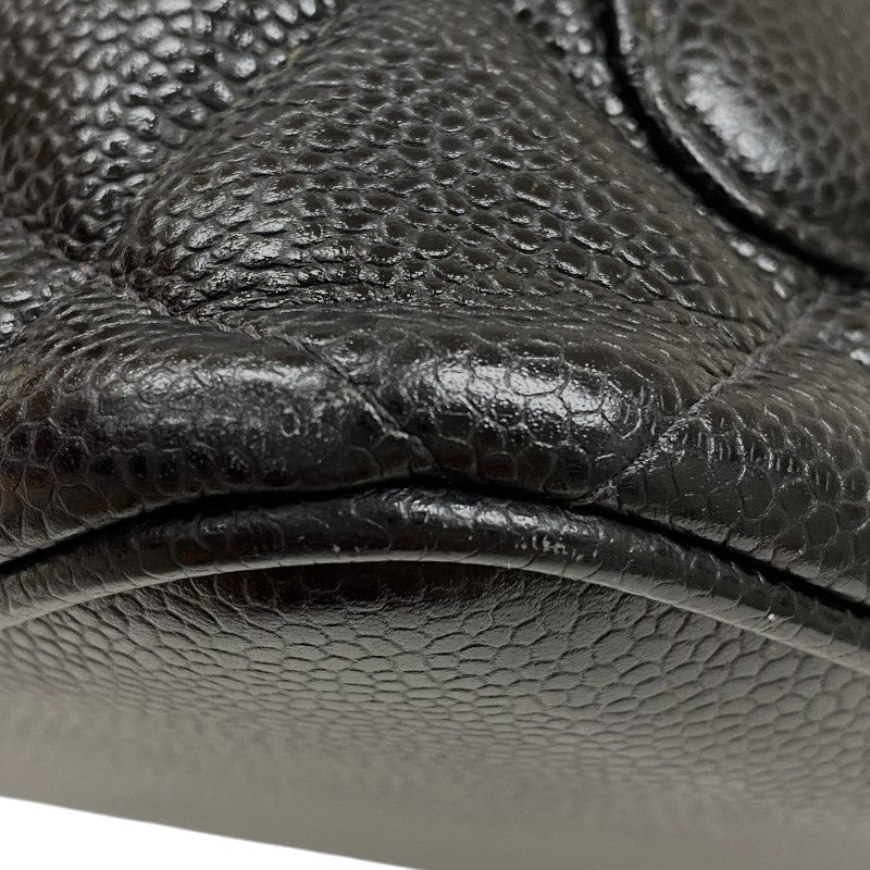シャネル CHANEL 復刻トート A01804 6番台 ブラック シルバー金具 キャビアスキン レディース ハンドバッグ