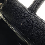 シャネル CHANEL 復刻トート A01804 6番台 ブラック シルバー金具 キャビアスキン レディース ハンドバッグ