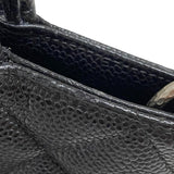 シャネル CHANEL 復刻トート A01804 6番台 ブラック シルバー金具 キャビアスキン レディース ハンドバッグ