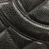 シャネル CHANEL 復刻トート A01804 6番台 ブラック シルバー金具 キャビアスキン レディース ハンドバッグ