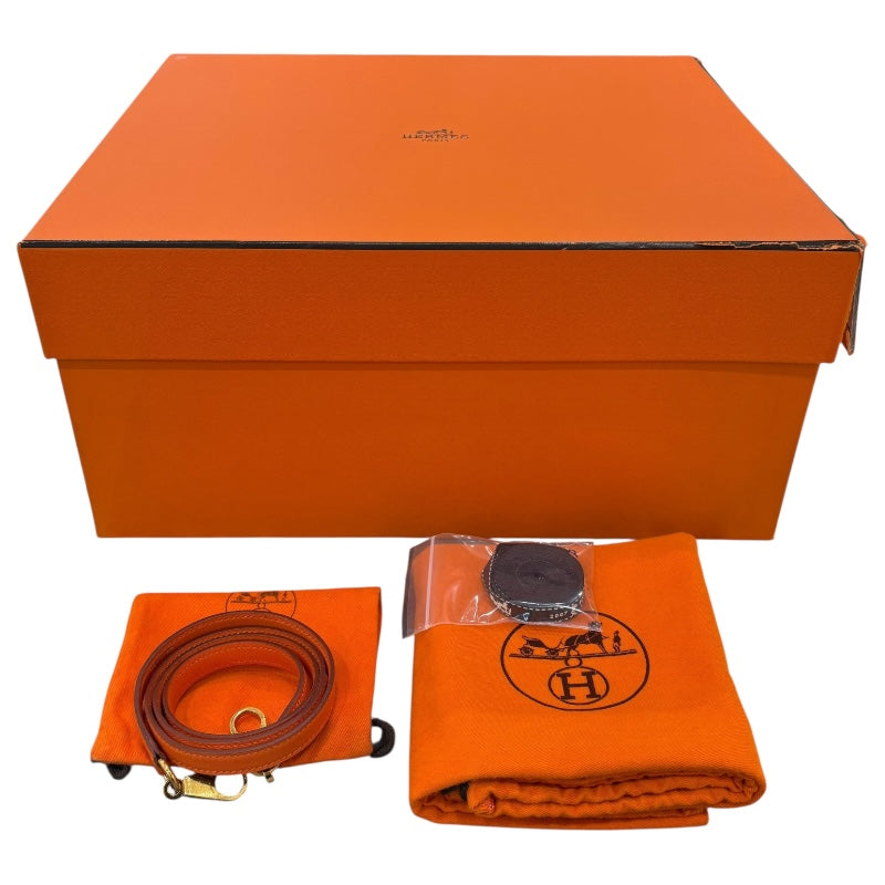 エルメス HERMES ボリード27 □D刻 オレンジ SV金具 スイフト レディース ショルダーバッグ