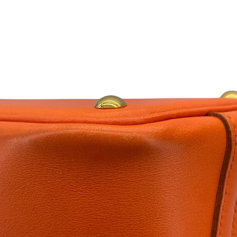 エルメス HERMES ボリード27 □D刻 オレンジ SV金具 スイフト レディース ショルダーバッグ