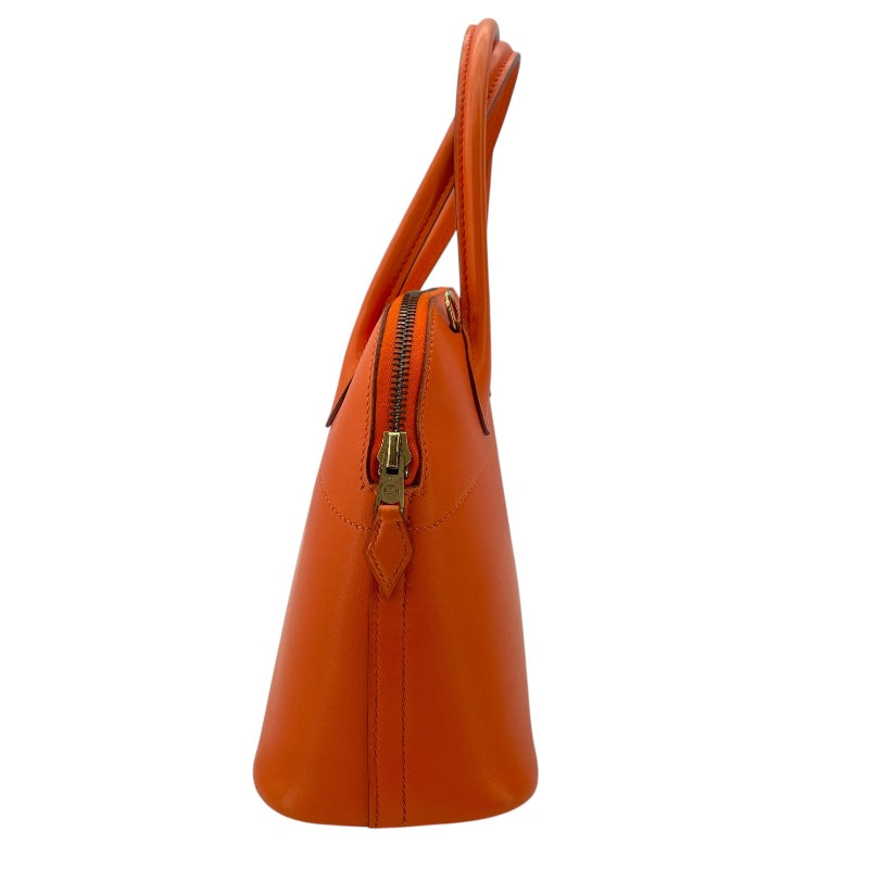 エルメス HERMES ボリード27 □D刻 オレンジ SV金具 スイフト レディース ショルダーバッグ