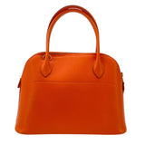 エルメス HERMES ボリード27 □D刻 オレンジ SV金具 スイフト レディース ショルダーバッグ