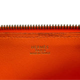 エルメス HERMES ボリード27 □D刻 オレンジ SV金具 スイフト レディース ショルダーバッグ