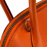 エルメス HERMES ボリード27 □D刻 オレンジ SV金具 スイフト レディース ショルダーバッグ