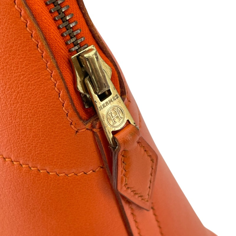 エルメス HERMES ボリード27 □D刻 オレンジ SV金具 スイフト レディース ショルダーバッグ