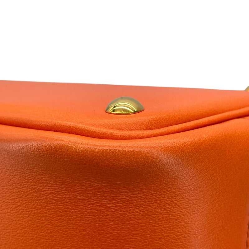 エルメス HERMES ボリード27 □D刻 オレンジ SV金具 スイフト レディース ショルダーバッグ