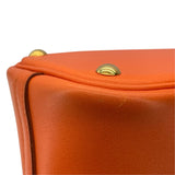 エルメス HERMES ボリード27 □D刻 オレンジ SV金具 スイフト レディース ショルダーバッグ