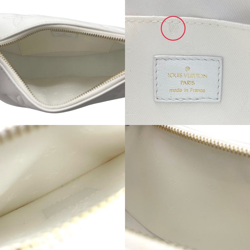 ルイ・ヴィトン LOUIS VUITTON オーバー ザ ムーン M59959 スノー バブルグラムレザー レディース ショルダーバッグ