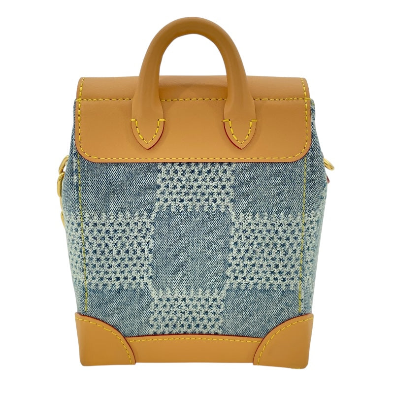 ルイ・ヴィトン LOUIS VUITTON ナノ・スティーマー N40751 ブルー ダミエ・デニム レディース ショルダーバッグ
